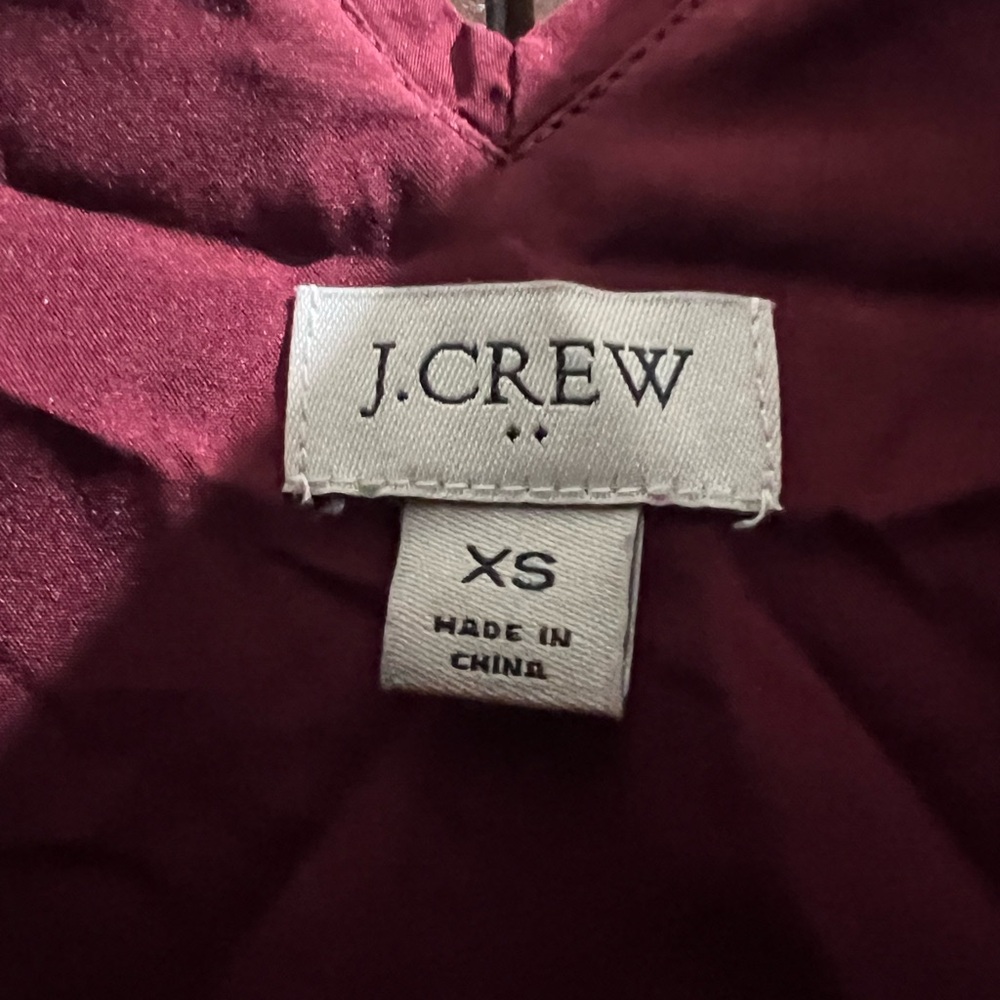 J.Crew Sequin V-Neck Tank XS Burgundy NWOT | Party, Spring Layering - Picture 5 of 5